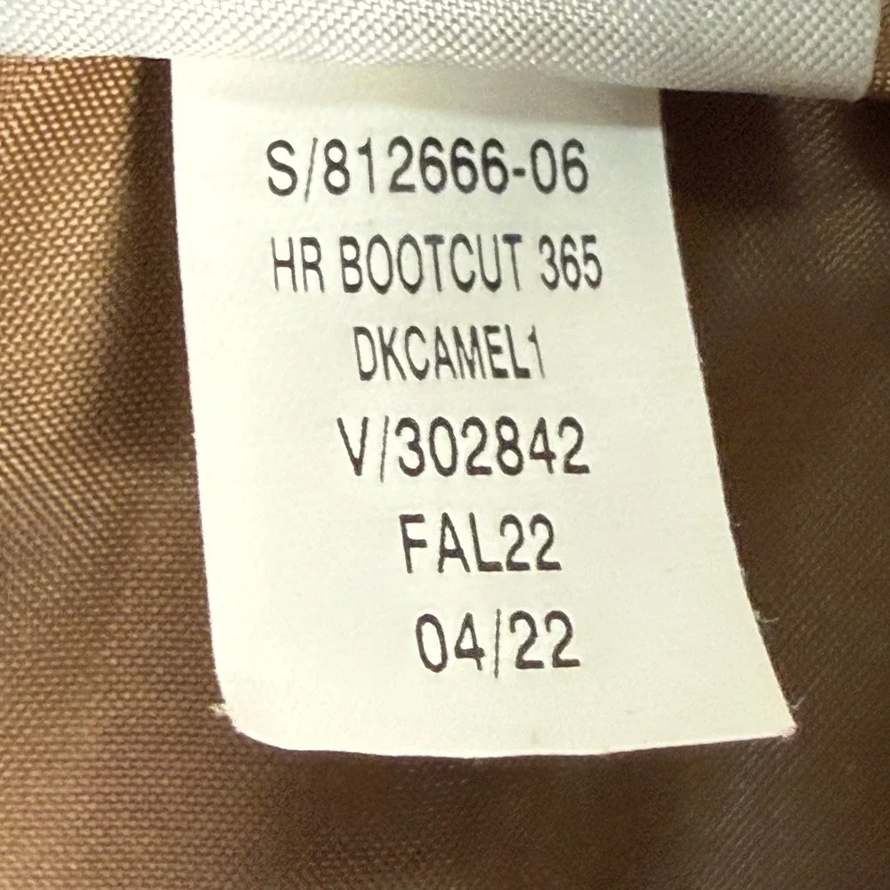 Banana Republic Womens 18 HR‎ Bootcut 365 Dark Camel Tan Trousers 812666-06